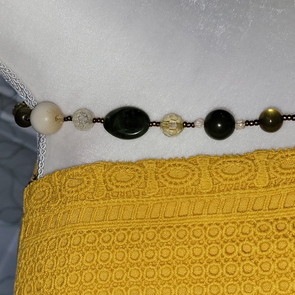 Mid Century Modern Style Beaded Fashion Necklace - Picture 3 of 6
